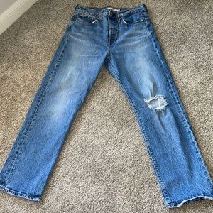 Levi’s wedgie straight crop
